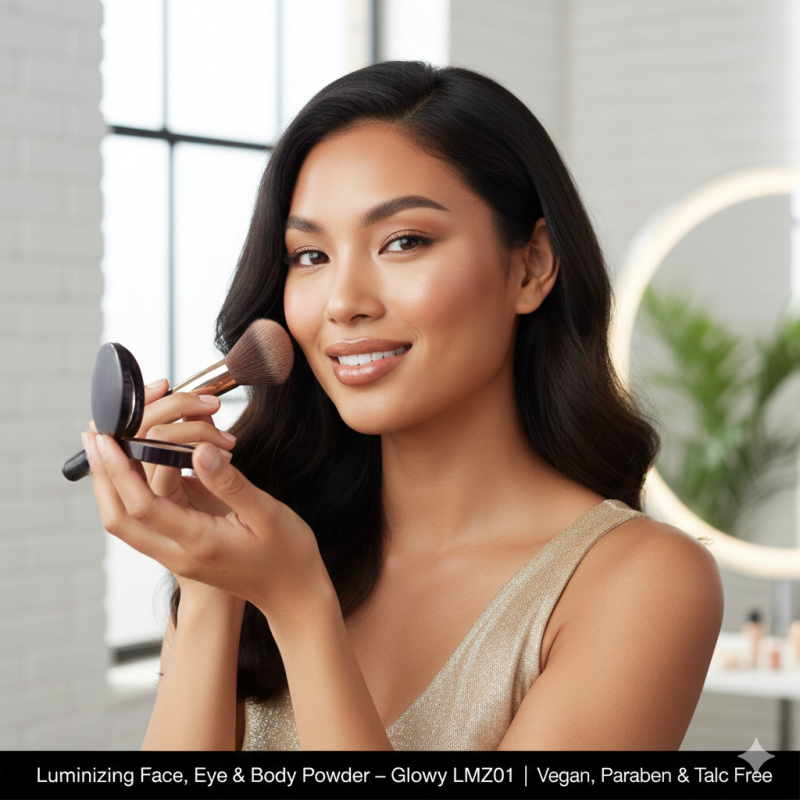 Image of Luminizing Face, Eye & Body Powder – Glowy LMZ01 | Vegan, Paraben & Talc Free