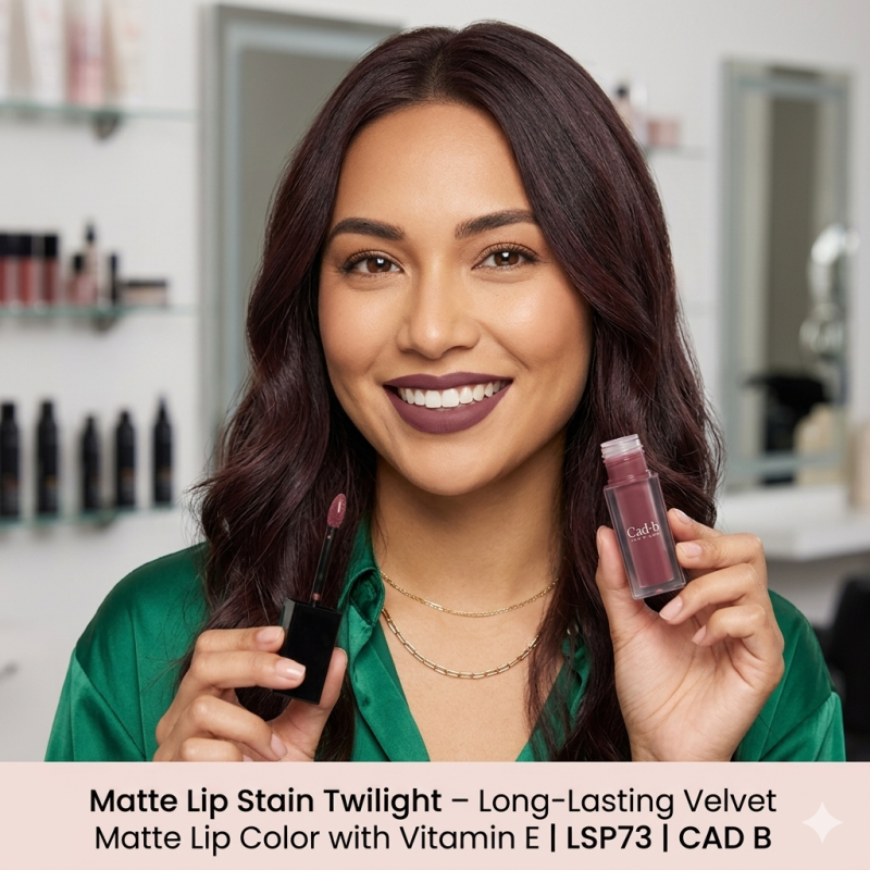 Image of Matte Lip Stain Twilight - Long-Lasting Velvet Matte Lip Color with Vitamin E | LSP73 | CAD B