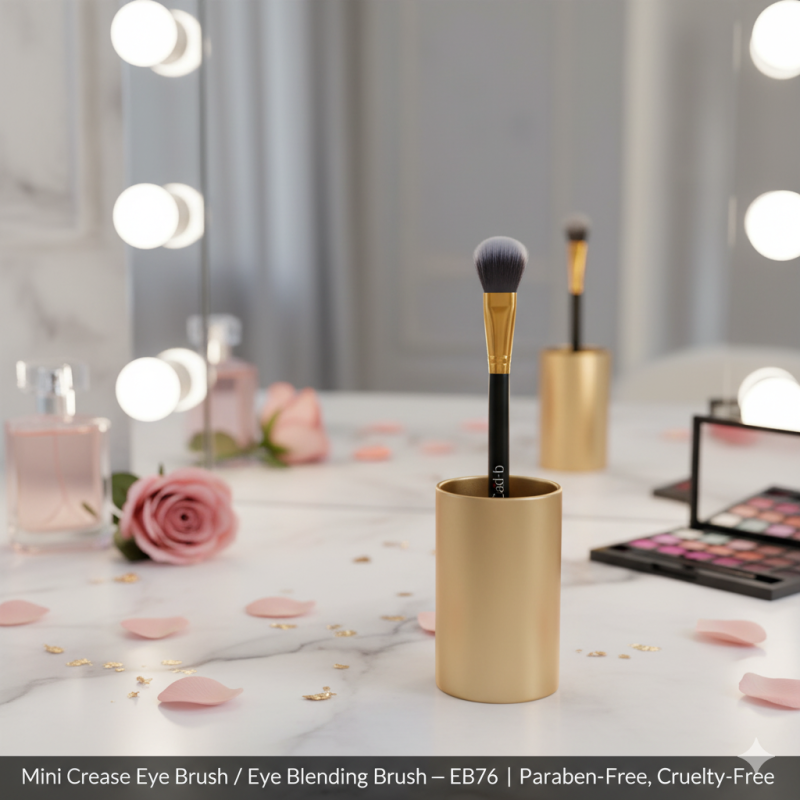 Image of Mini Crease Eye Brush / Eye Blending Brush – EB76 | Paraben-Free, Cruelty-Free
