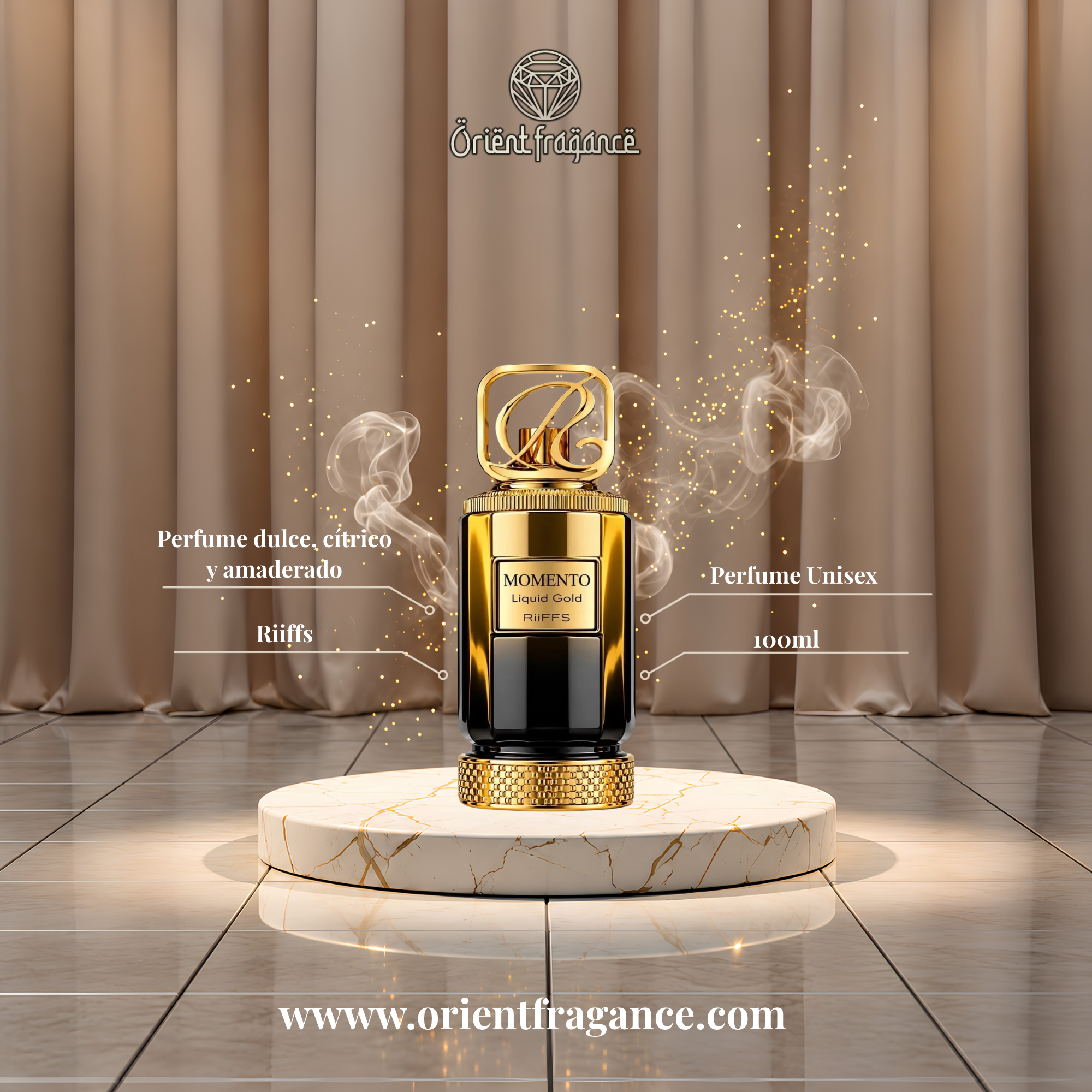 Image of Riiffs - Momento Liquid Gold - Extrait De Parfum - Perfume Unisex-3