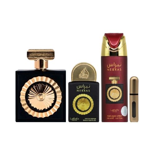 Image of Lattafa - Gift set Nebras - 3pcs - Eau De Parfum - Perfume Femenino-0