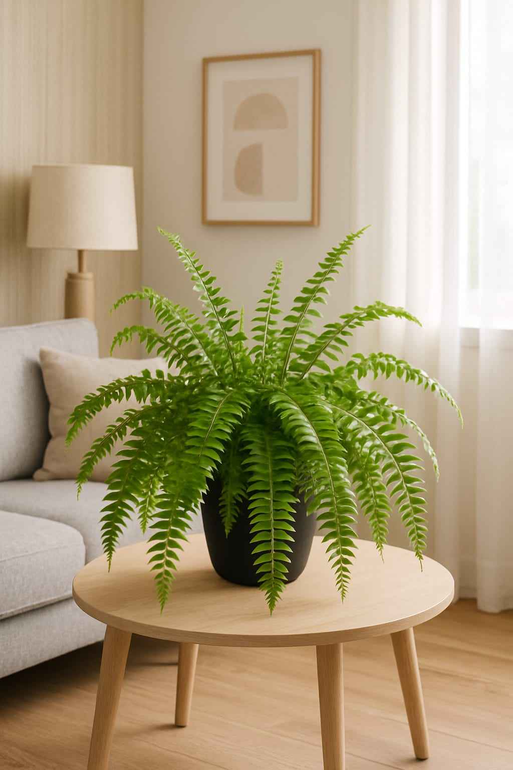 Image of Schwertfarn Nephrolepis 'Macho' – XXL Zimmerpflanze – 100cm hoch – Ø20cm – Luftreinigend & Pflegeleicht – Für Wohnzimmer & Büro