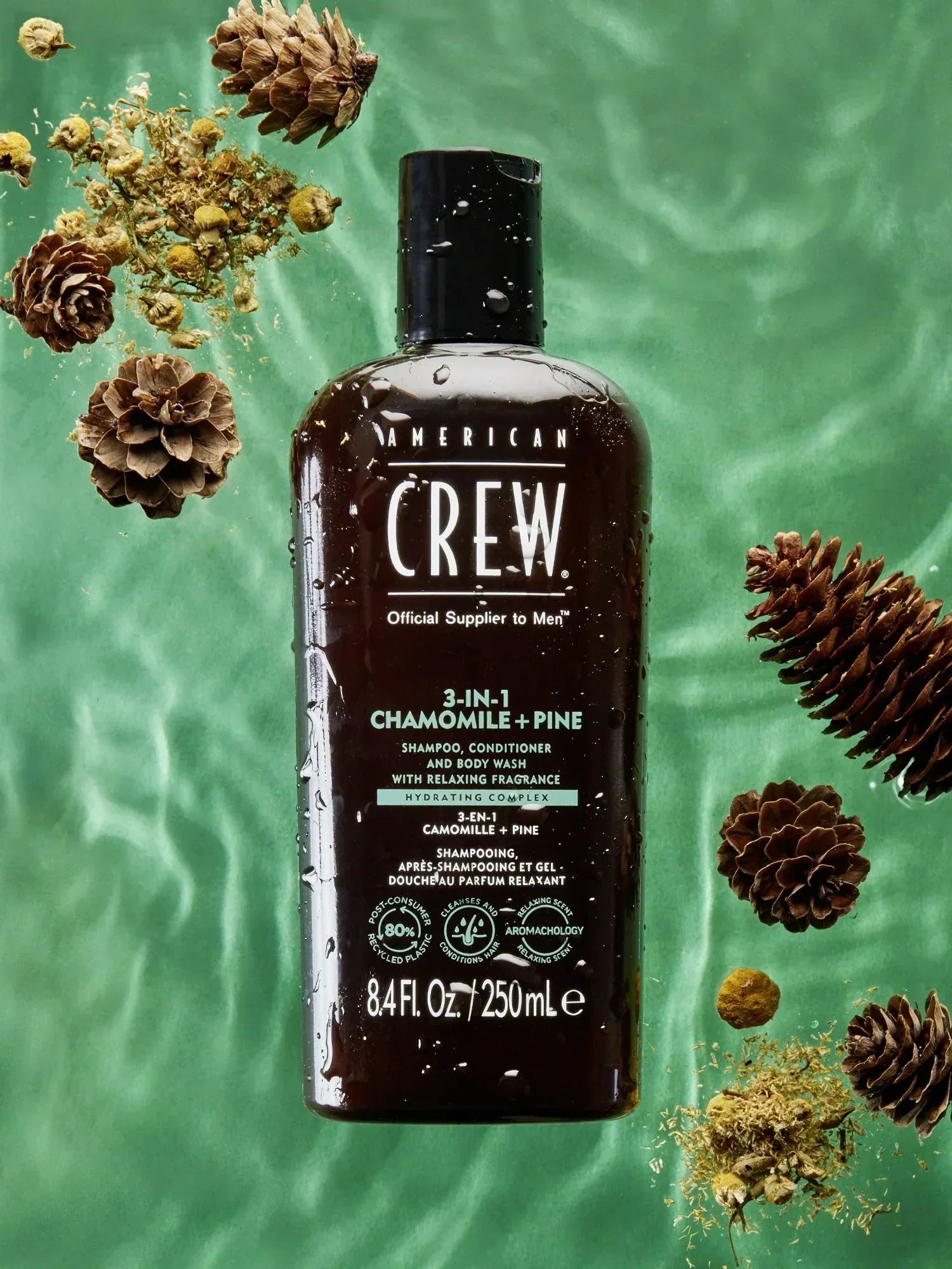 Image of American Crew 3-IN-1 Chamomile + Pine 250ml-1