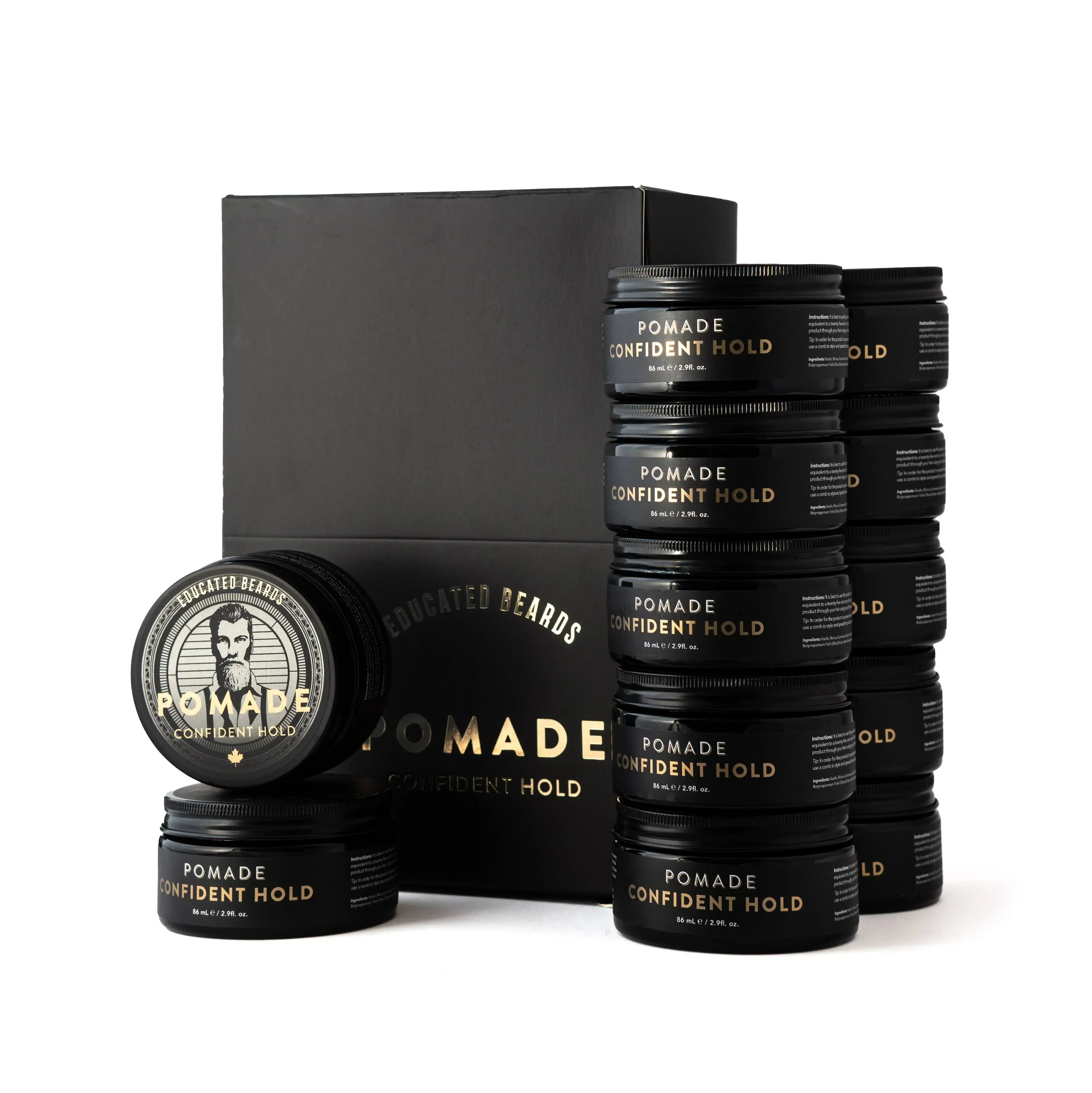 Image of Educated Beards Confident Hold Pomade 86ml-2