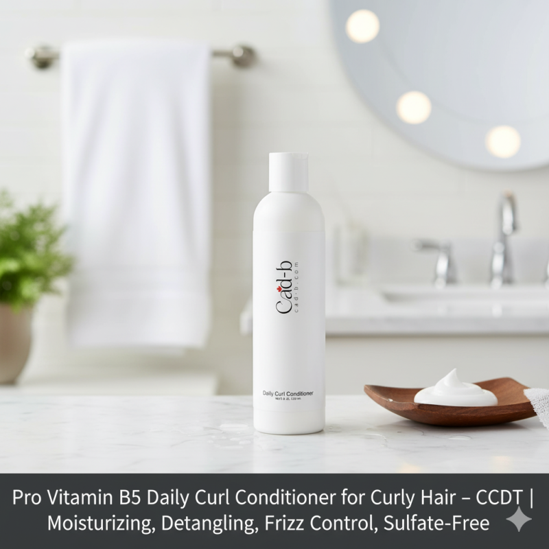 Image of Pro Vitamin B5 Daily Curl Conditioner for Curly Hair – CCDT | Moisturizing, Detangling, Frizz Control, Sulfate-Free