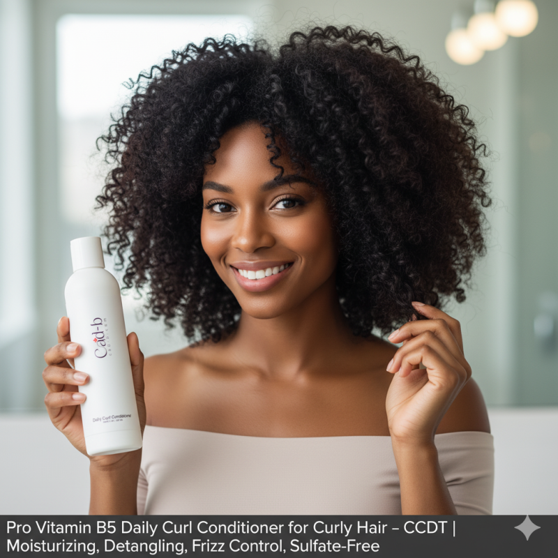 Image of Pro Vitamin B5 Daily Curl Conditioner for Curly Hair – CCDT | Moisturizing, Detangling, Frizz Control, Sulfate-Free