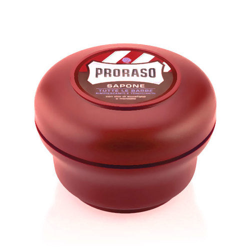 Image of Proraso Red Sandalwood Soap with Shea Butter Red Bowl-0