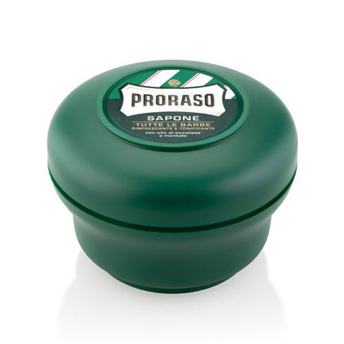 Image of Proraso Shaving Soap Bowl Menthol & Eucalyptus Bowl Green-0