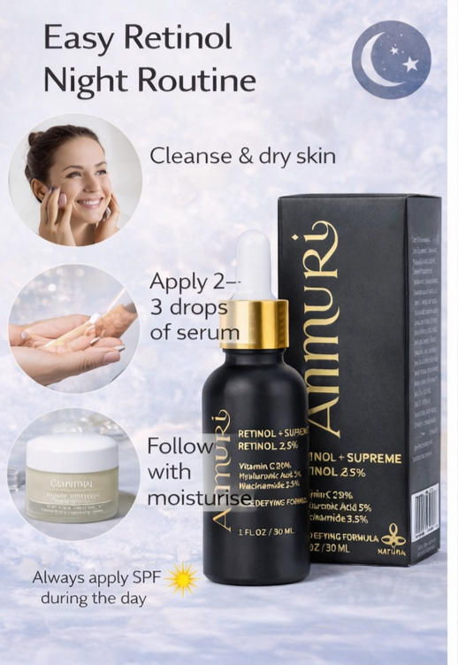 Image of Ammuri Retinol Supreme 2.5% Serum – Anti-Aging Treatment - Age-Defying Formula-4