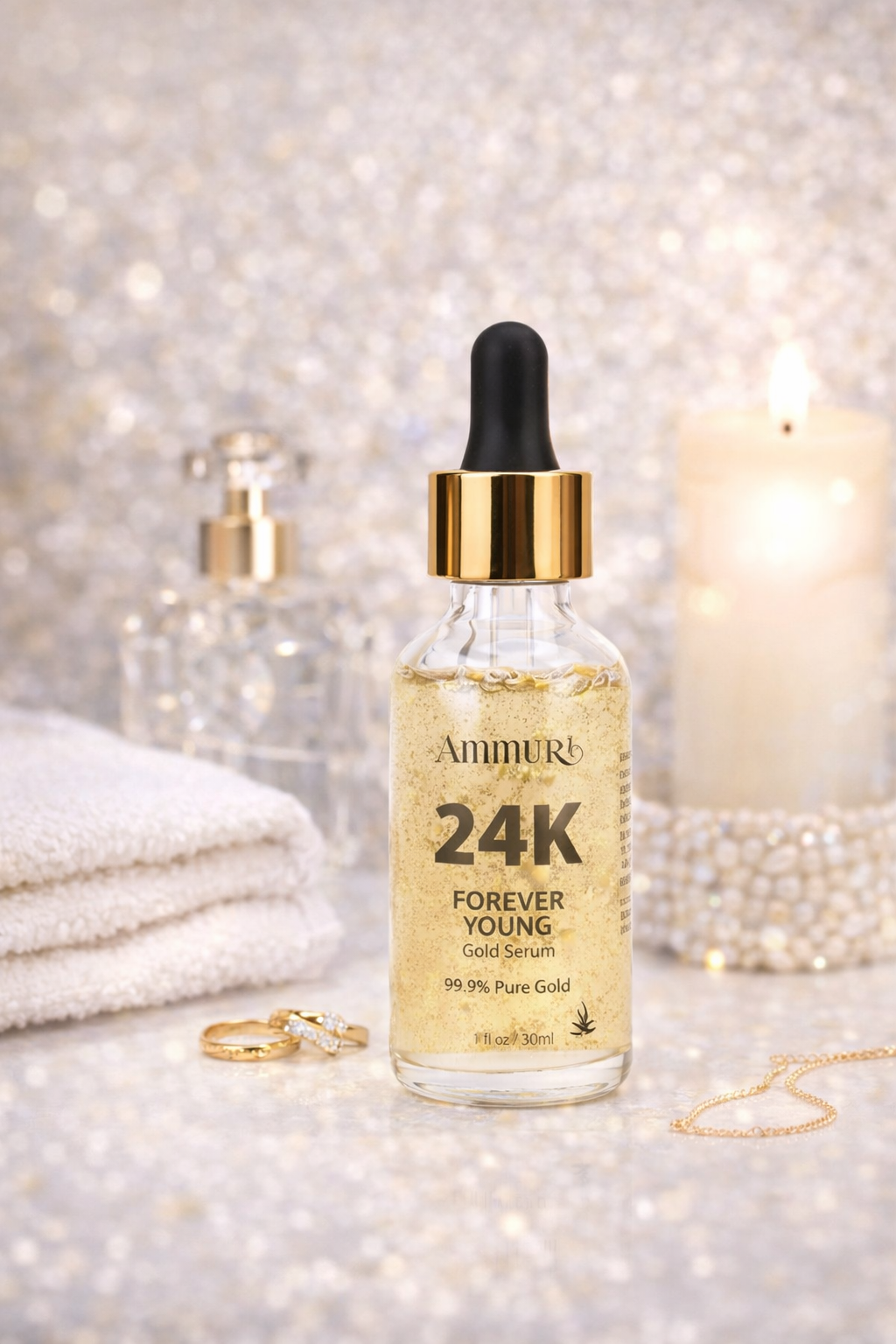 Image of Ammuri 24K Gold Face Serum – Radiance & Anti-Aging Boost-0