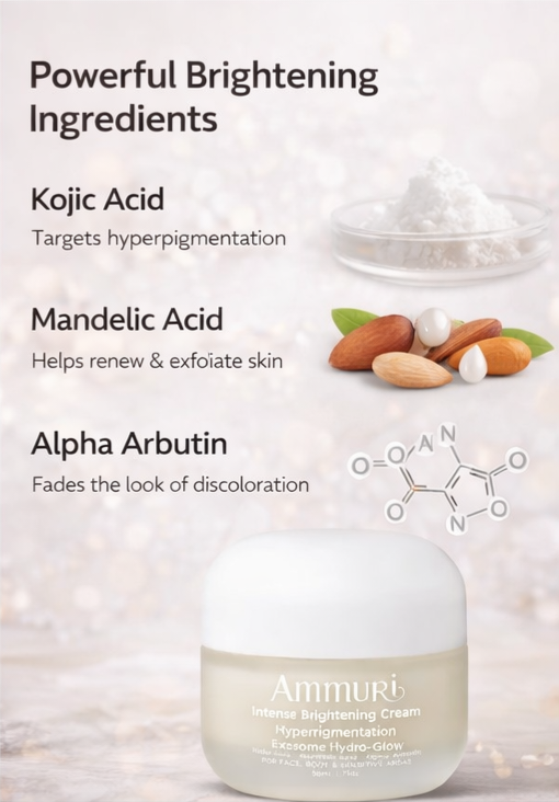 Image of Ammuri Intense Lightening Skin Cream – Brightening for Bikini, Underarms & Sensitive Areas (50g)-3