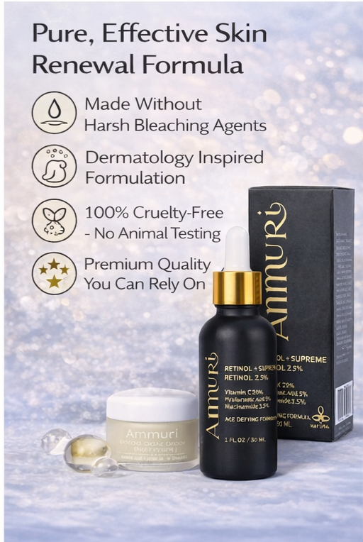 Image of Ammuri Retinol Supreme 2.5% Serum – Anti-Aging Treatment - Age-Defying Formula-2