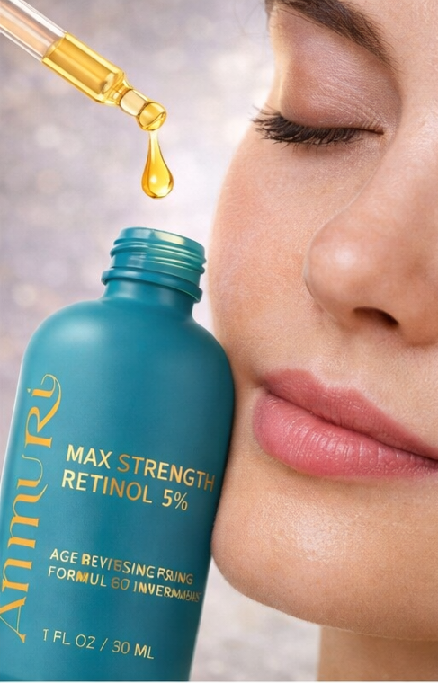 Image of Ammuri Skincare 5% Retinol MAX Powerful Anti-Aging Serum for Youthful Skin-4