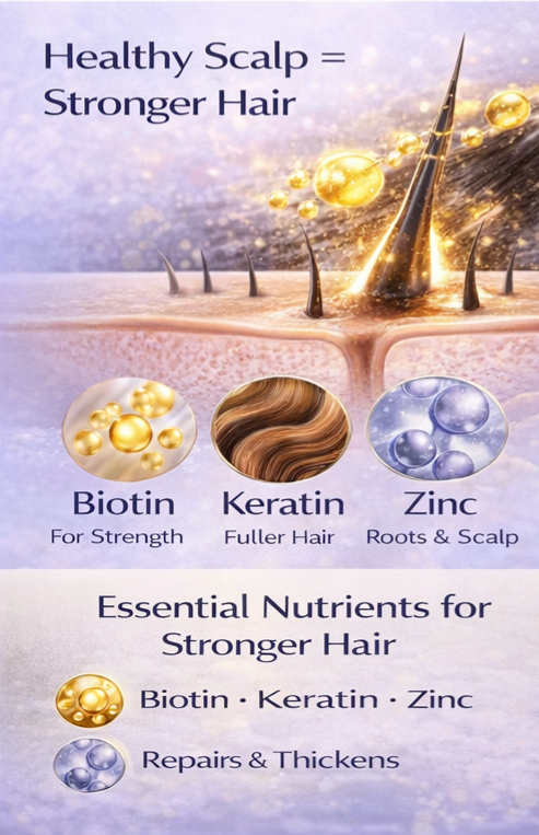 Image of Ammuri Supreme Biotin Shampoo – Daily Hair Care for Thicker-Looking Hair (473ml)-1