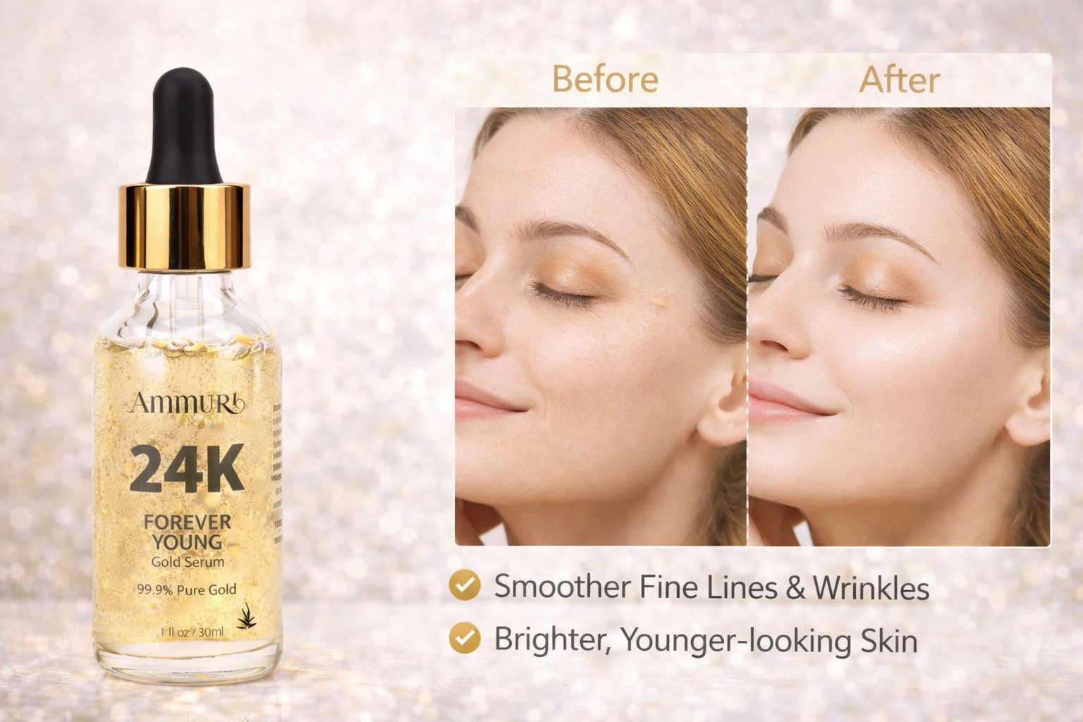 Image of Ammuri 24K Gold Face Serum – Radiance & Anti-Aging Boost-4