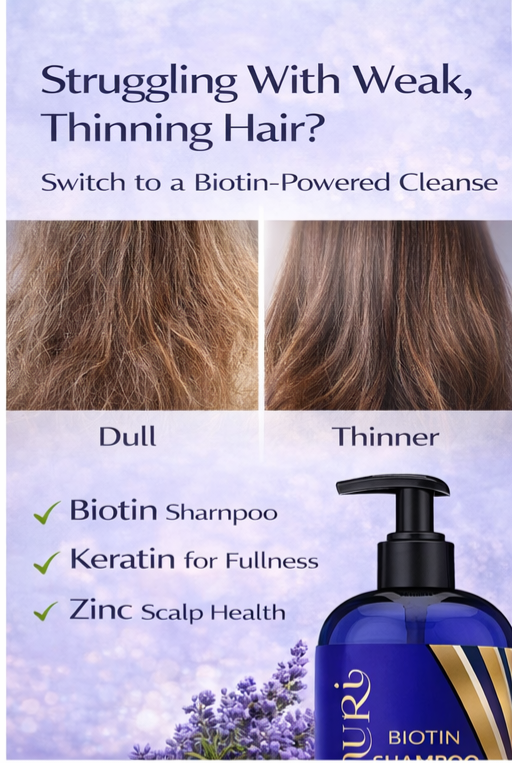 Image of Ammuri Supreme Biotin Shampoo – Daily Hair Care for Thicker-Looking Hair (473ml)-2