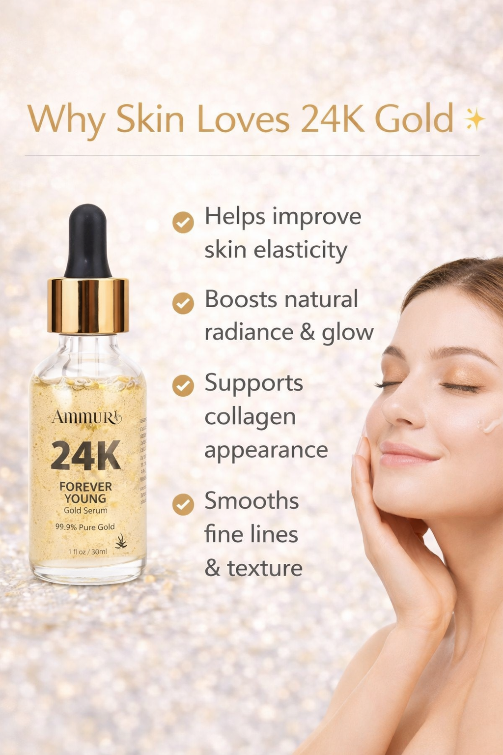 Image of Ammuri 24K Gold Face Serum – Radiance & Anti-Aging Boost-3