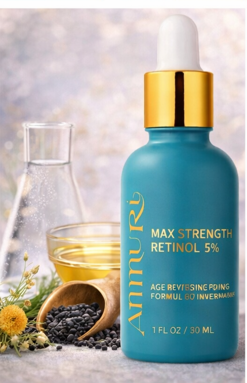 Image of Ammuri Skincare 5% Retinol MAX Powerful Anti-Aging Serum for Youthful Skin-1