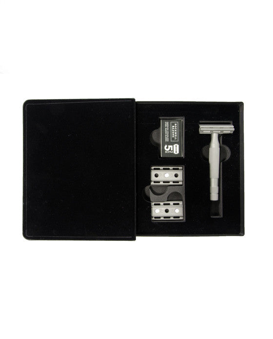 Image of Rockwell 6S Stainless Steel Adjustable DE Safety Razor - Matte Stainless (6 Settings)-1