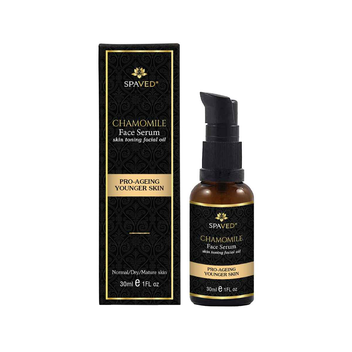 Image of Chamomile Face Oil Serum - Night Renewal for Hydrated, Youthful Glow
