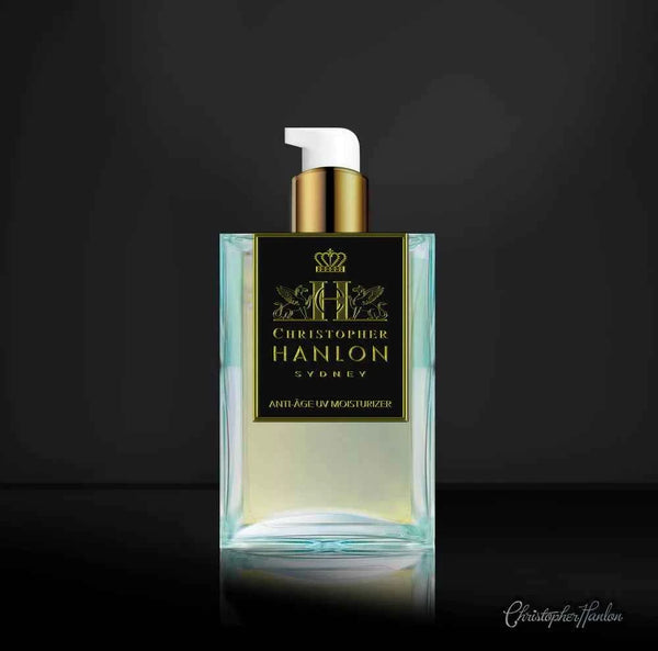 CHRISTOPHER HANLON ANTI-ÂGE UV MOISTURIZER | AFTER SHAVE LOTION FOR MEN – Black Cockatoo + Mint