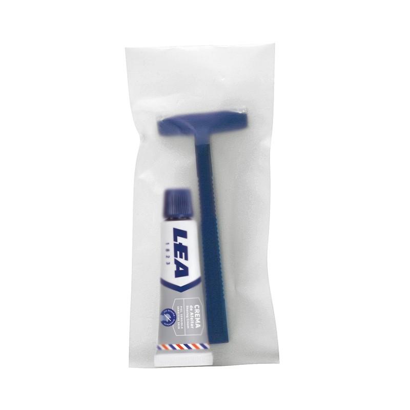 Image of LEA SHAVING KIT shaving cream and 2 blade razor-0