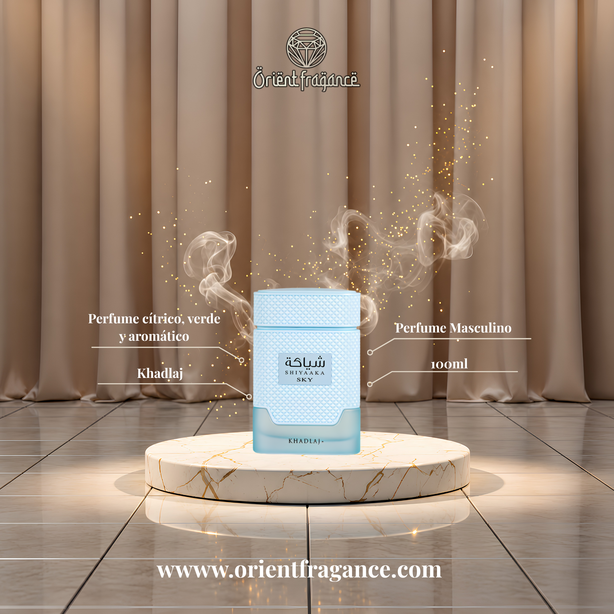 Image of Khadlaj - Shiyaaka Sky - 100ml - Eau De Parfum - Perfume Unisex-3
