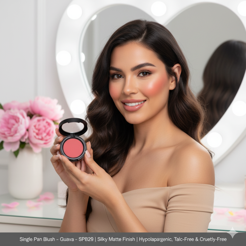 Image of Single Pan Blush – Guava – SPB29 | Silky Matte Finish | Hypoallergenic, Talc-Free & Cruelty-Free