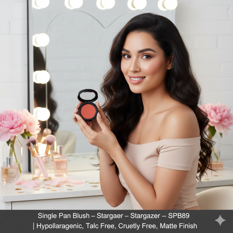 Image of Single Pan Blush – Stargazer – SPB89 | Hypoallergenic, Talc Free, Cruelty Free, Matte Finish