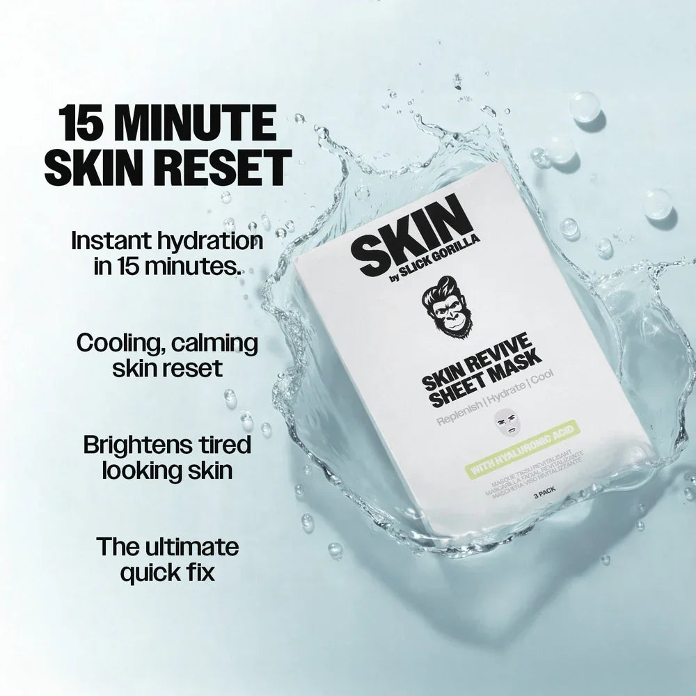 Image of Slick Gorilla Skin-Revive Sheet Masks (3 Pack)-3