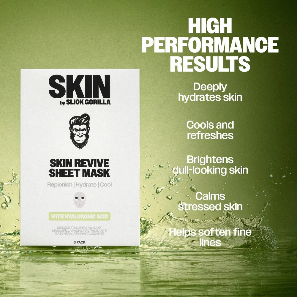 Image of Slick Gorilla Skin-Revive Sheet Masks (3 Pack)-4