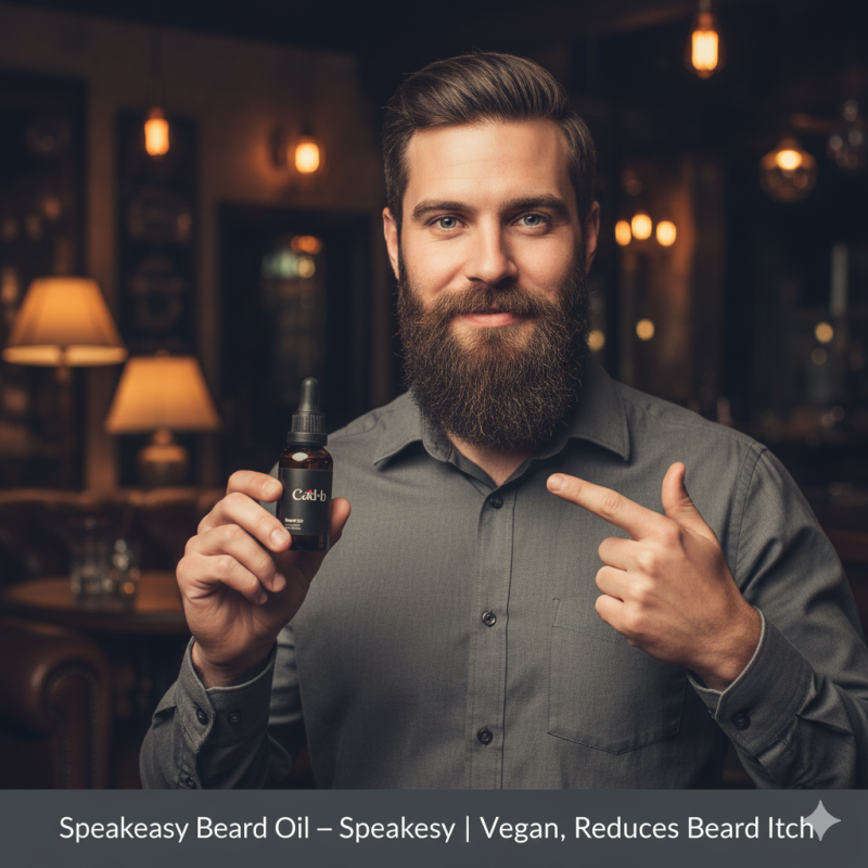 Image of Speakeasy Beard Oil - Speakeasy | Vegan, Reduces Beard Itch