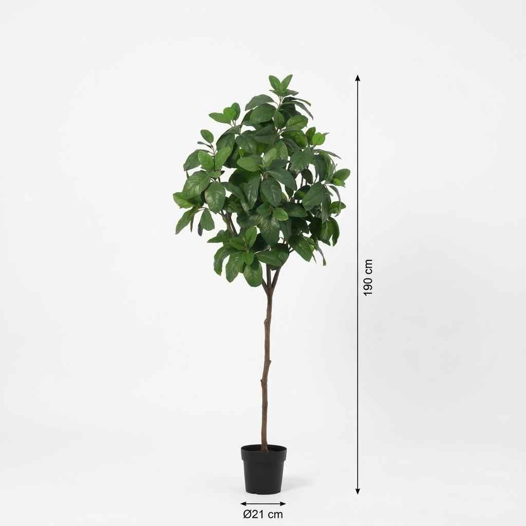 Image of Magnolia Kunstpflanze 190cm – Große Magnolienbaum Deko Pflanze – Pflegefreie Zimmerpflanze für Wohnzimmer Büro & Empfangsbereich-4