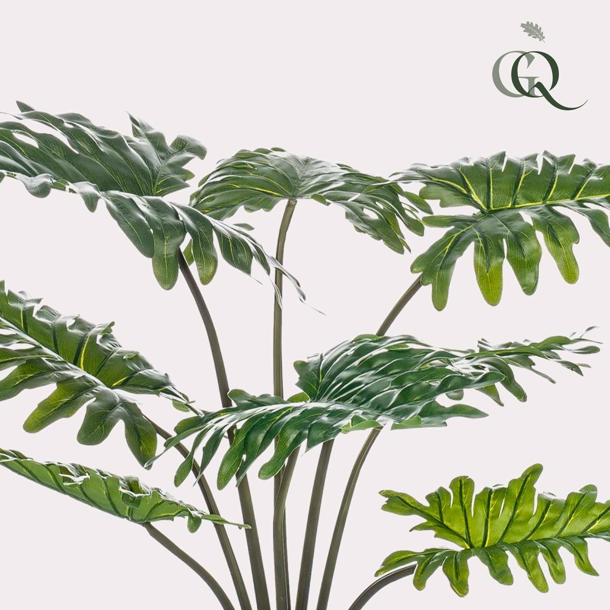 Image of Kunstpflanze Philodendron – 60cm – Täuschend echt & pflegefrei – Dekorative Kunst – Zimmerpflanze für Wohnzimmer & Büro – Nachhaltig & langlebig-1