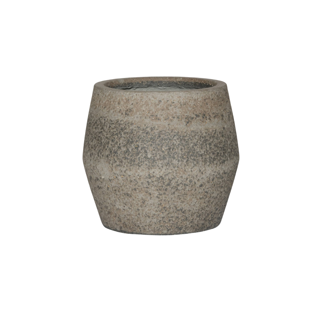 Image of Pflanztopf Harley L Dioriet Grey – D53xH32cm – Blumentopf in edler Steinoptik – Breiter, robuster Pflanzkübel aus wetterfestem Kunststoff-0