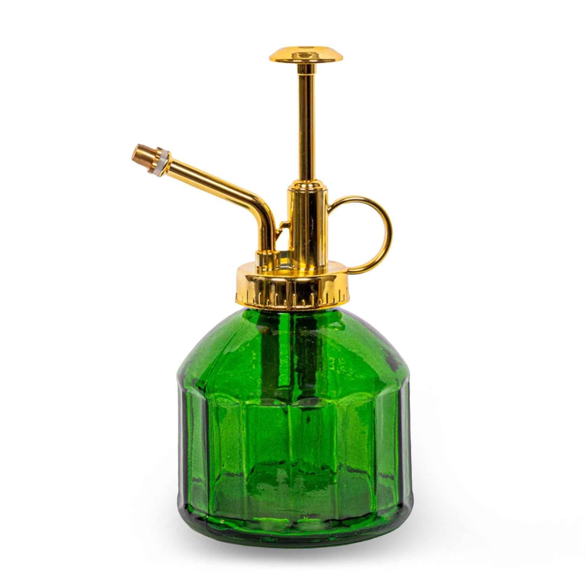 Image of Pflanzensprüher – Grün – Glas – 0,25L – Feiner Sprühnebel – Retro – Design – Handpumpe – Für Zimmerpflanzen & Stecklinge-0