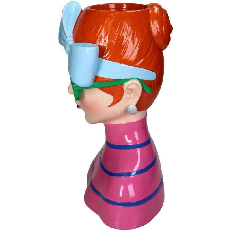 Image of Vase Fashion Lady 'Larissa' – 30cm – Polyresin – Modedesign – Dekorative Kunstvase für Wohnzimmer, Tisch & Fensterbank-1