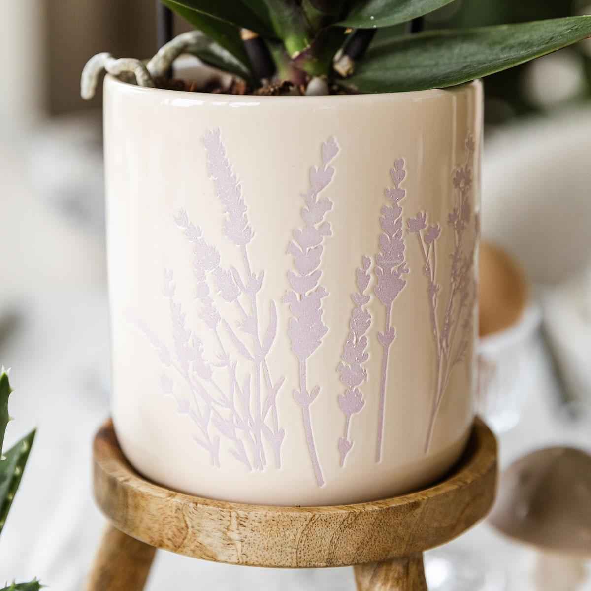 Image of Blumentopf Lavendel Ø9cm – Pflanztopf in sanftem Violett – Für kleine Zimmerpflanzen, Kräuter, Sukkulenten & Mini – Arrangements – Stilvoll & robust-2