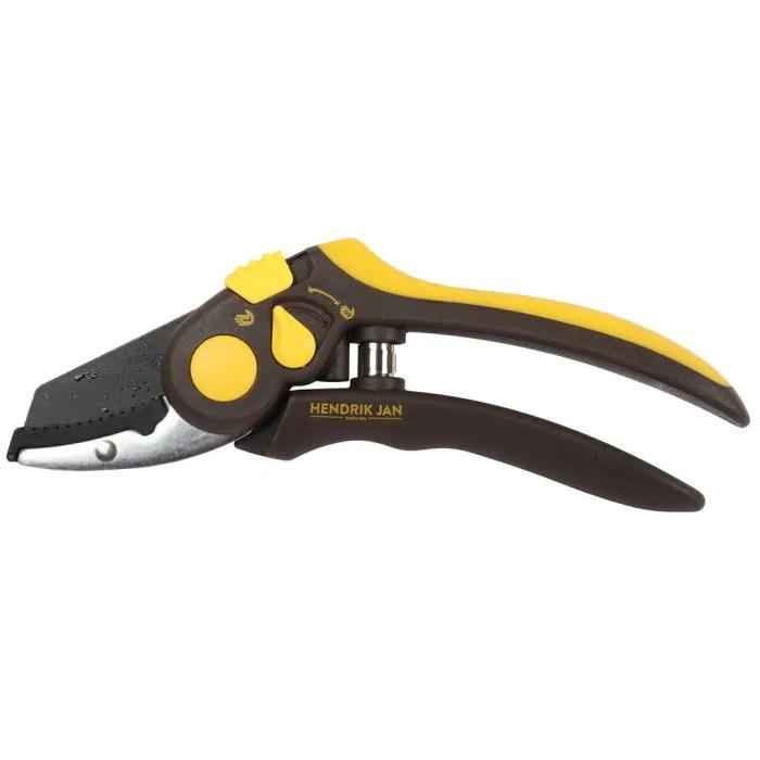 Image of Gartenschere 205mm – Amboss – Astschere für trockenes Holz – Schneidet bis Ø18mm – Antihaft – Klinge mit Teflonbeschichtung – Softgrip-0