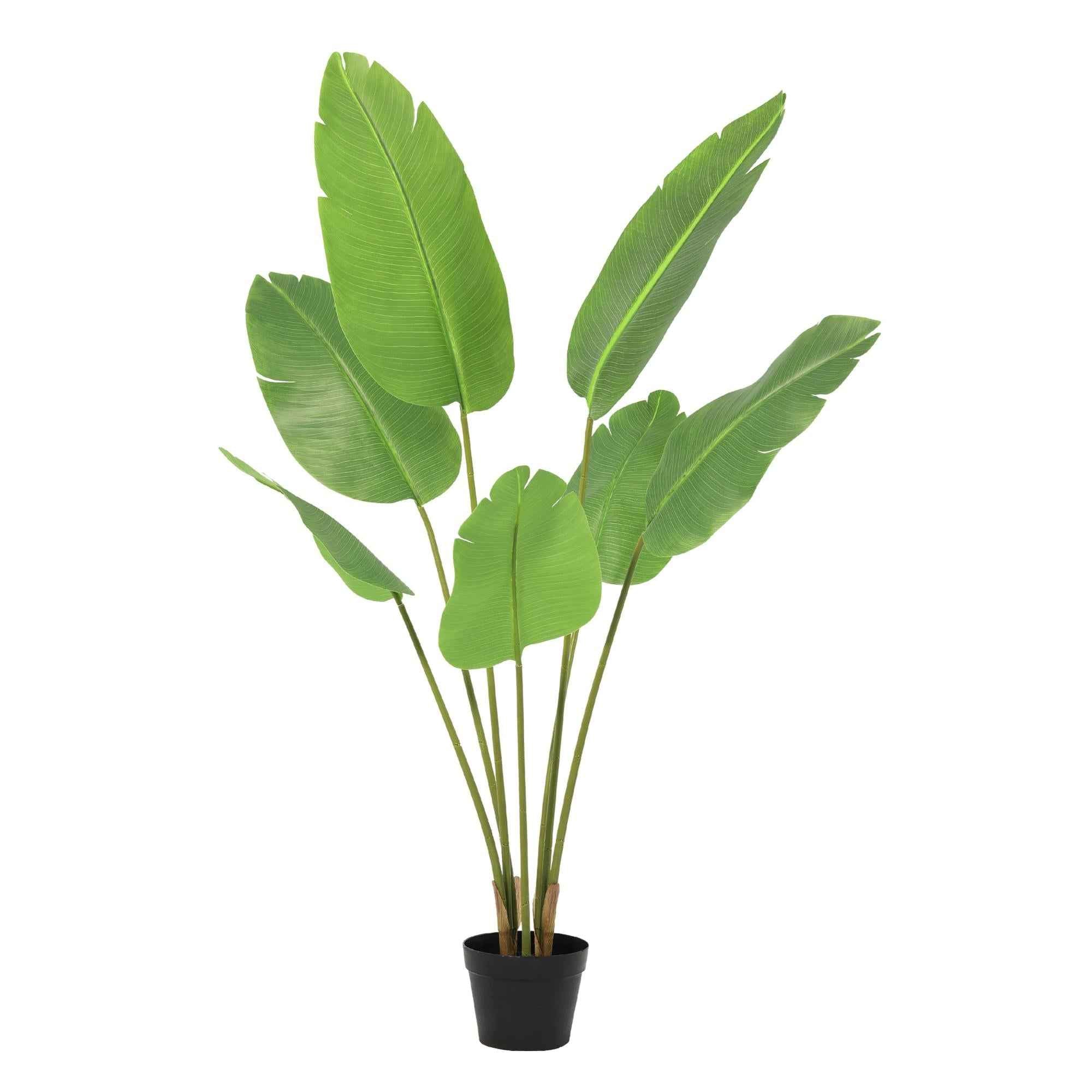 Image of Kunstpflanze Strelitzia Nicolai 135cm – künstliche Paradiesvogelpflanze – realistische XXL – Blätter & tropische Optik – pflegeleichte Grün-0