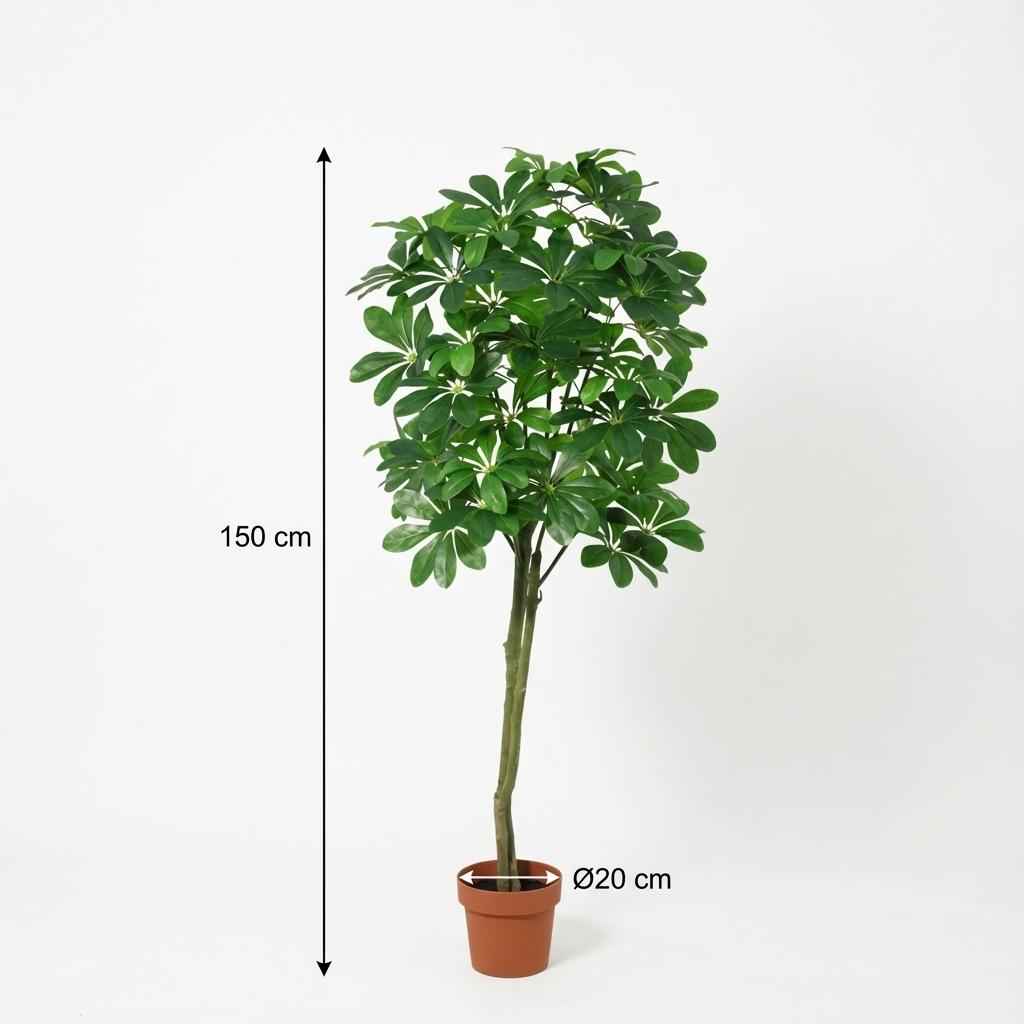 Image of Pachira Aquatica Kunstpflanze 150cm – Große künstliche Glückskastanie – Realistische Deko Pflanze für Wohnzimmer Büro & Empfangsbereich