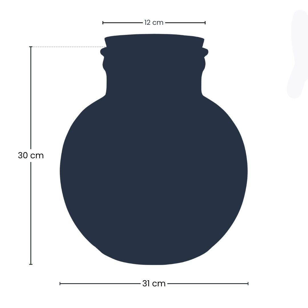 Image of Terrarienflasche Bolder Bob mit Korken – Ø30cm ↕31cm – Glasflasche aus Recyclingglas – ca. 11L Volumen – Für DIY – Terrarien & Mini – Ökosysteme-1