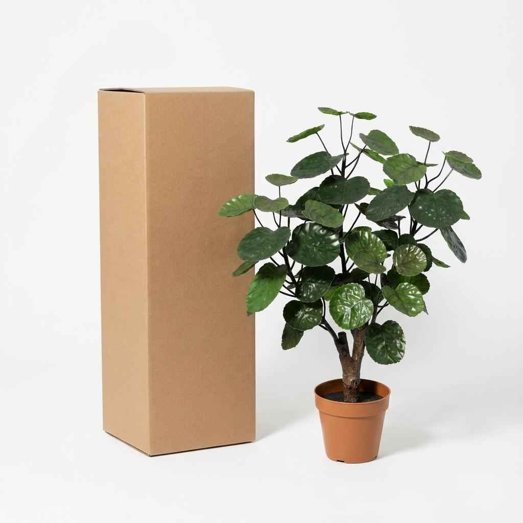 Image of Polyscias Fabian Kunstpflanze 55cm – Dekorative Aralie Deko Pflanze – Pflegefreie Zimmerpflanze für Wohnzimmer Büro & Regal-2