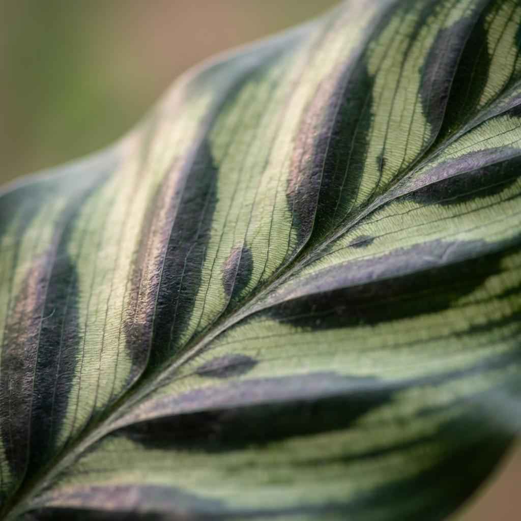 Image of Calathea makoyana Pfauen – Korbmarante grün 70cm 19cm Zimmerpflanze pflegeleicht Blätter für Wohnzimmer Büro Schlafzimmer tropische Grünpflanze-2