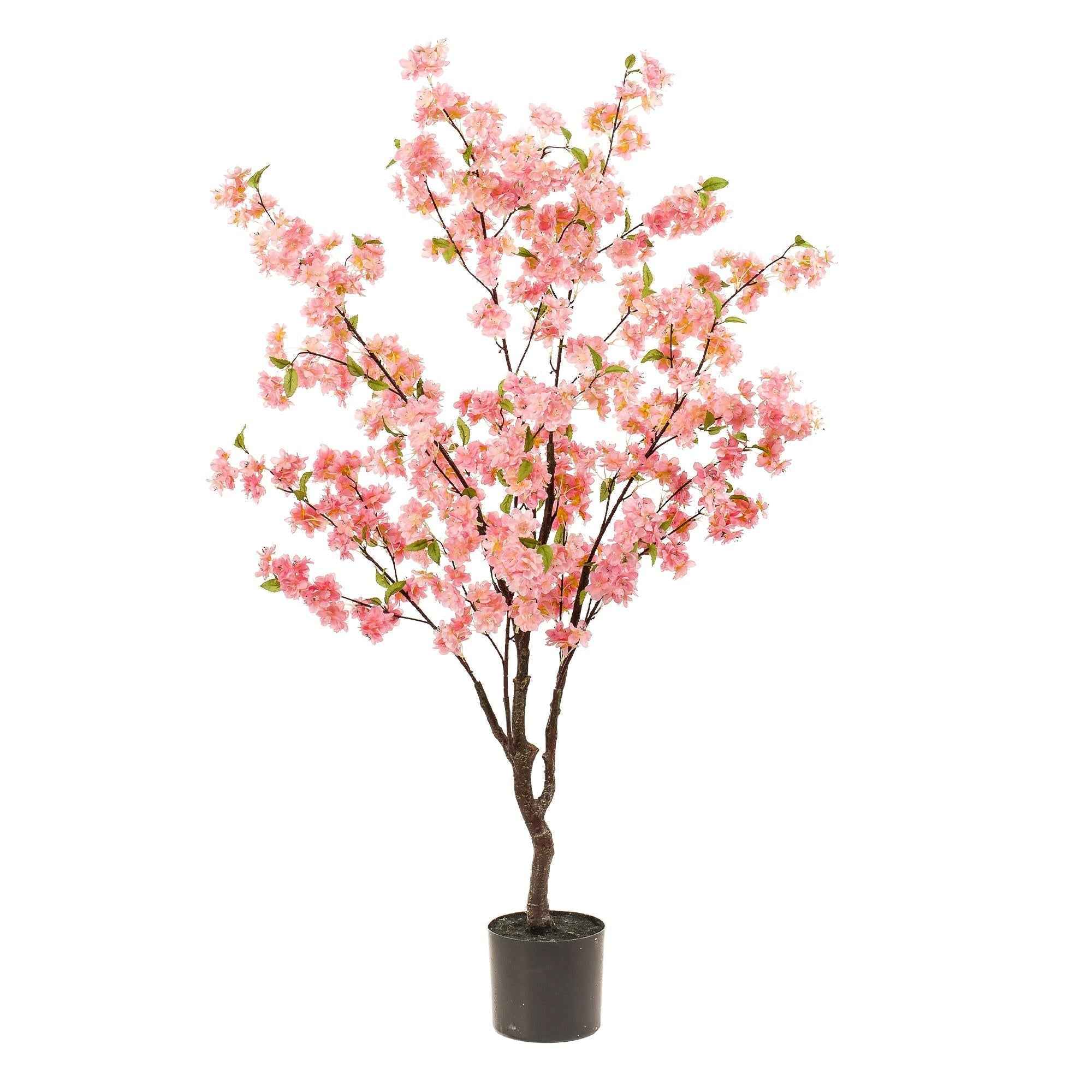 Image of Kunstpflanze Prunus – Kirschblüte Rosa – 135cm – Dekorative blühende Zimmerpflanze ohne Pflege-0