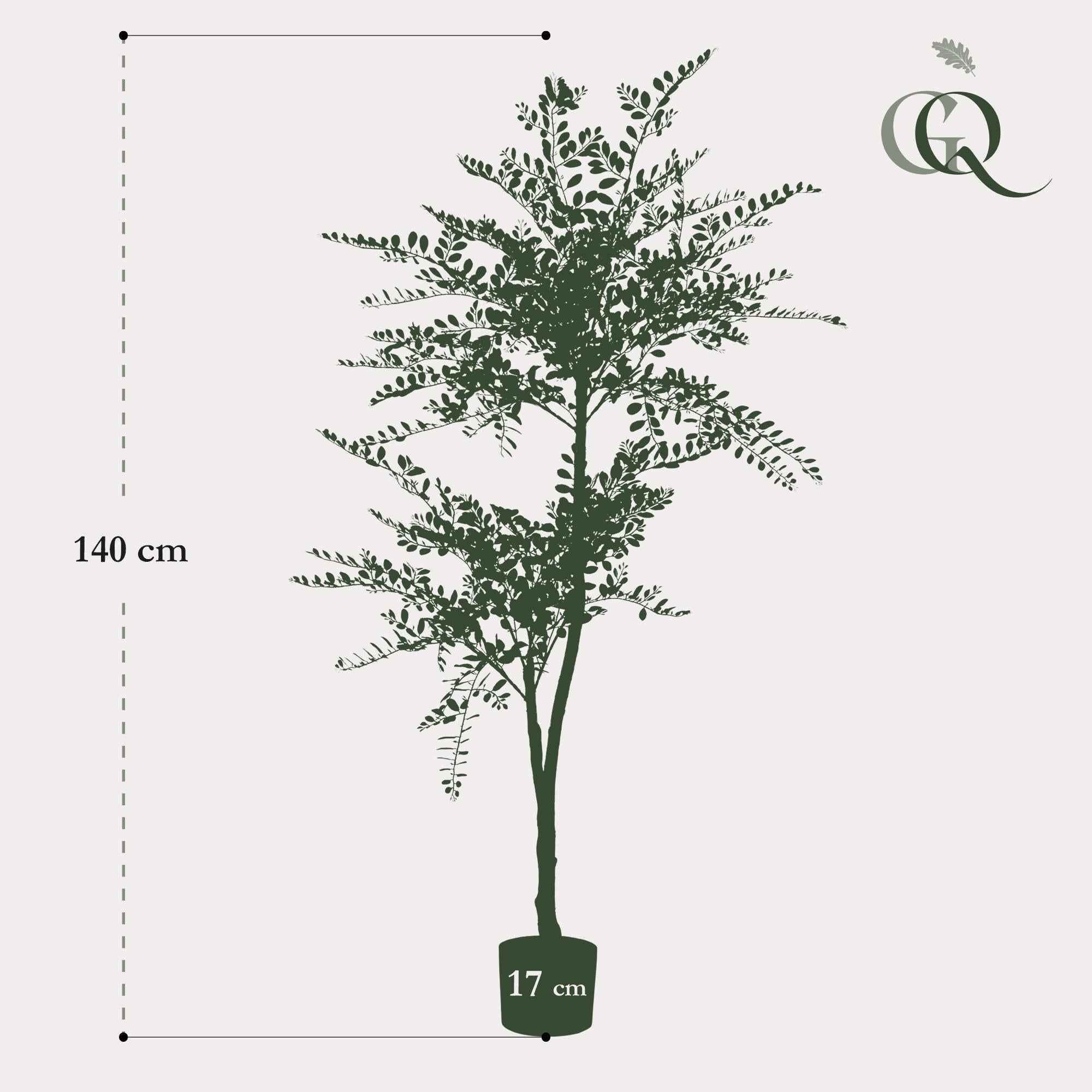 Image of Kunstpflanze Sophorabaum – Honigbaum – 140cm – Pflegeleichter Deko – Baum für Zuhause & Büro – Realistischer Look – Ideal für Wohnräume