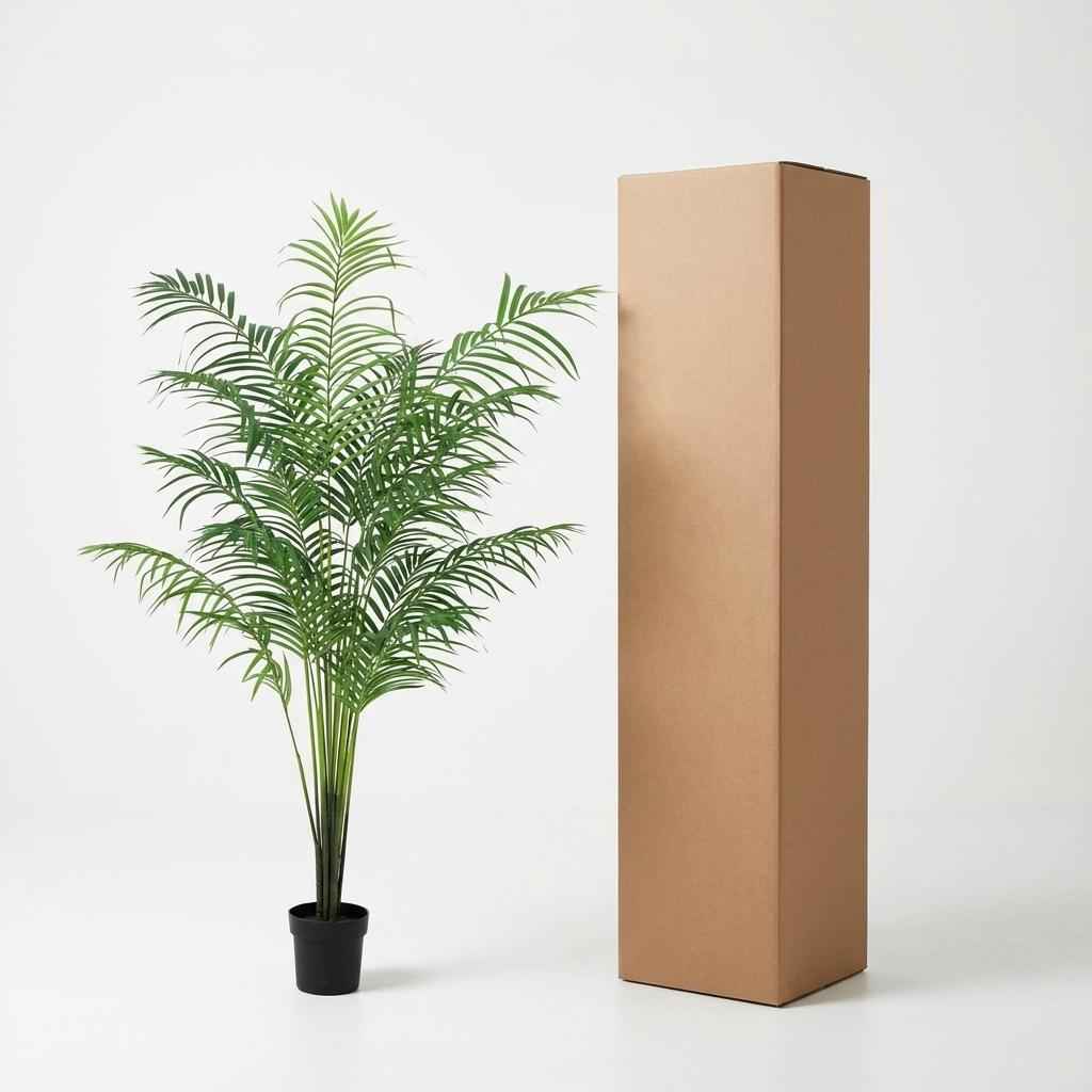 Image of Kentia Palme Kunstpflanze 170cm – Große Kunstpalme Deko Pflanze – Pflegefreie Zimmerpflanze für Wohnzimmer Büro & Empfangsbereich-2