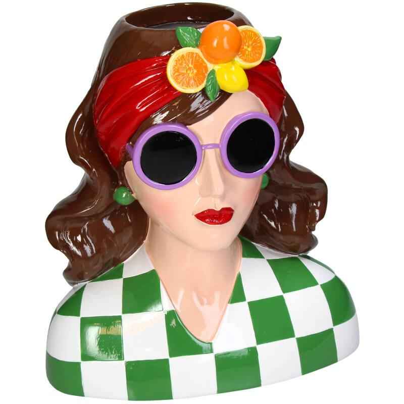 Image of Vase Fashion Lady 'Yentl' 29cm – Polyresin – Dekovase in Modedesign – Stilvolles Kunstobjekt & Blumenvase für modernes Interieur-1