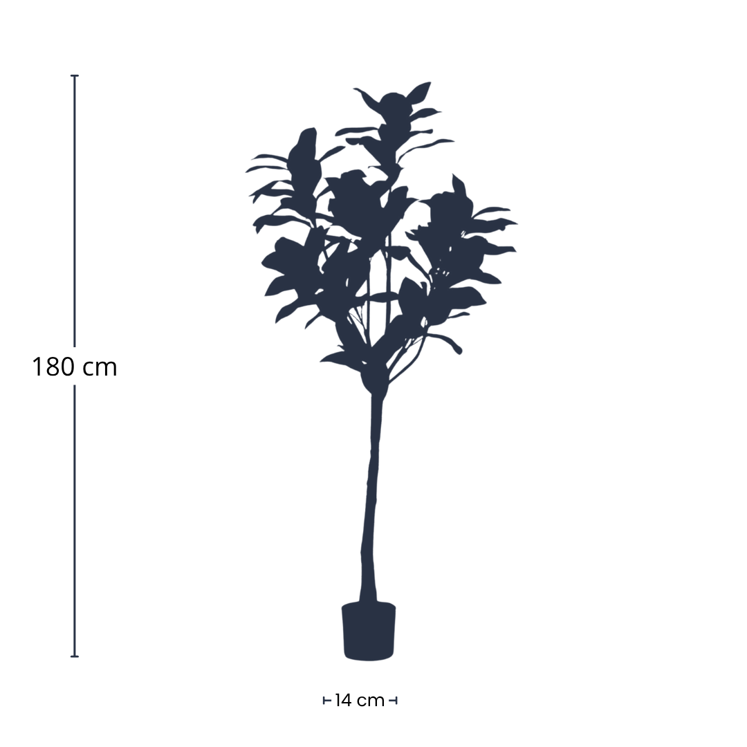Image of Magnolia Denudata – 150cm Kunstbaum – Künstliche Magnolie Weiß – Pflegeleichte Deko für Zuhause & Büro-2
