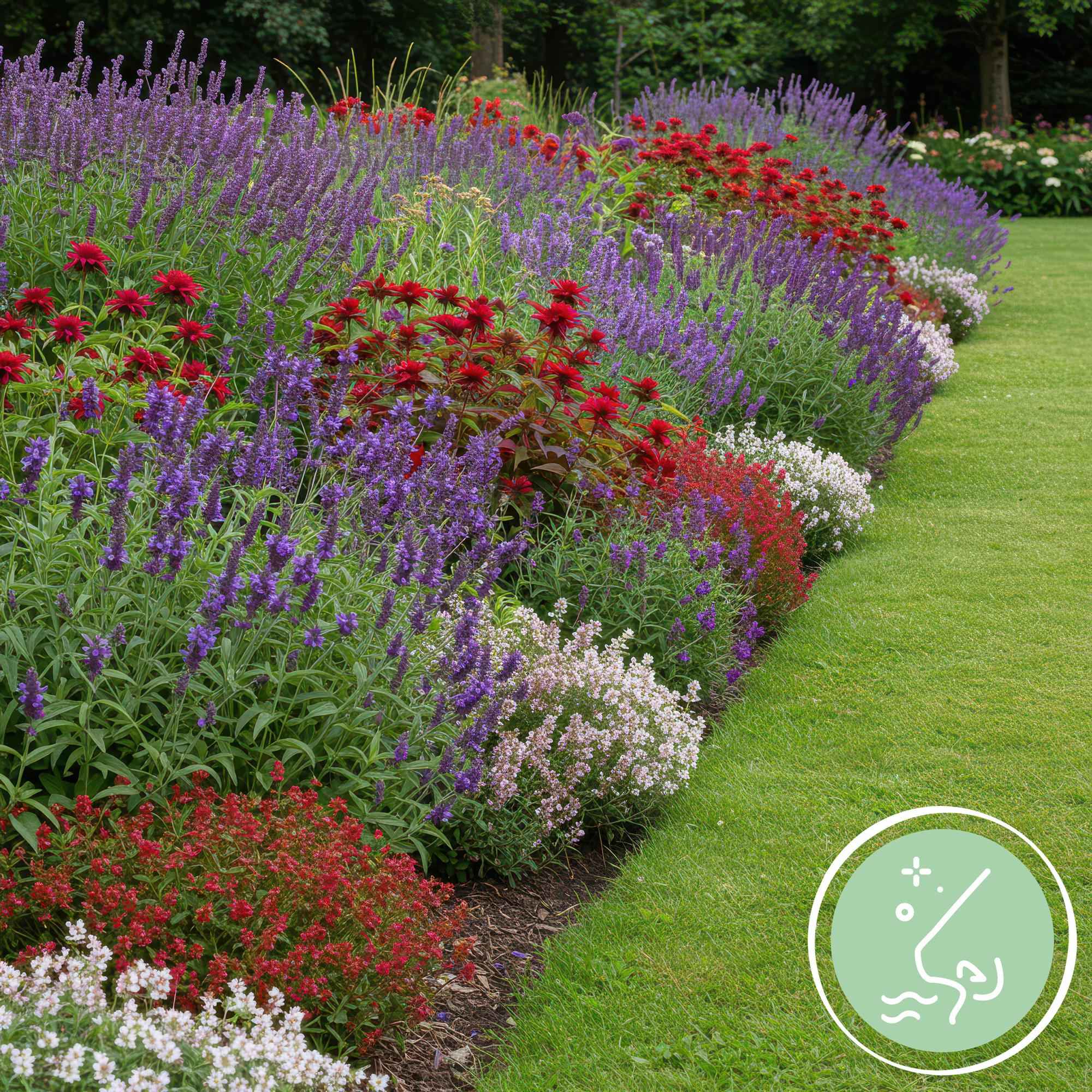 Image of Staudenset – Duftende Blumen – 24 Stauden Ø11cm – Für ca. 3m² – Bienenfreundlich & pflegeleicht – Verschiedene Farben & Blütezeiten-3